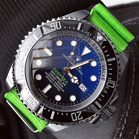 nato strap rolex deepsea|Rolex with nylon strap.